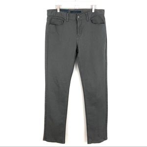 Perry Ellis Slim Fit Low Rise Straight Leg Jeans in Gray